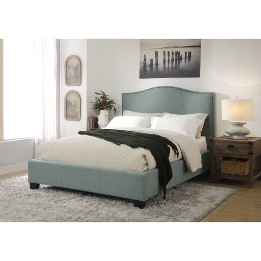 Modus Ariana Upholstered Platform Bed in Bluebird