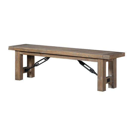 Modus Autumn Solid Wood Dining Bench in Flink Oak