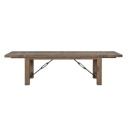 Modus Autumn Solid Wood Extending Dining Table in Flink Oak