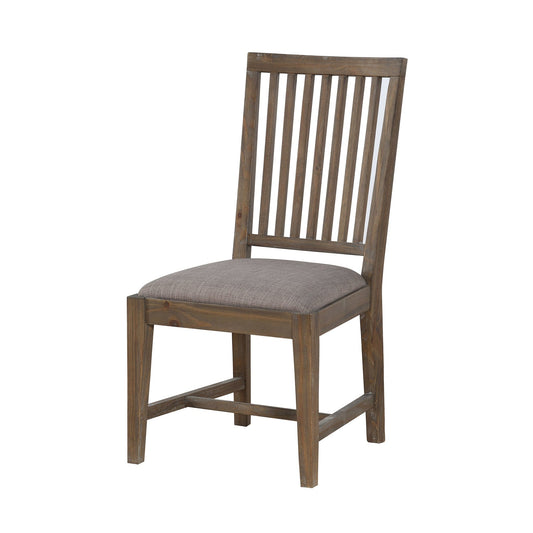 Modus Autumn Solid Wood Upholstered Dining Chair in Flint Oak