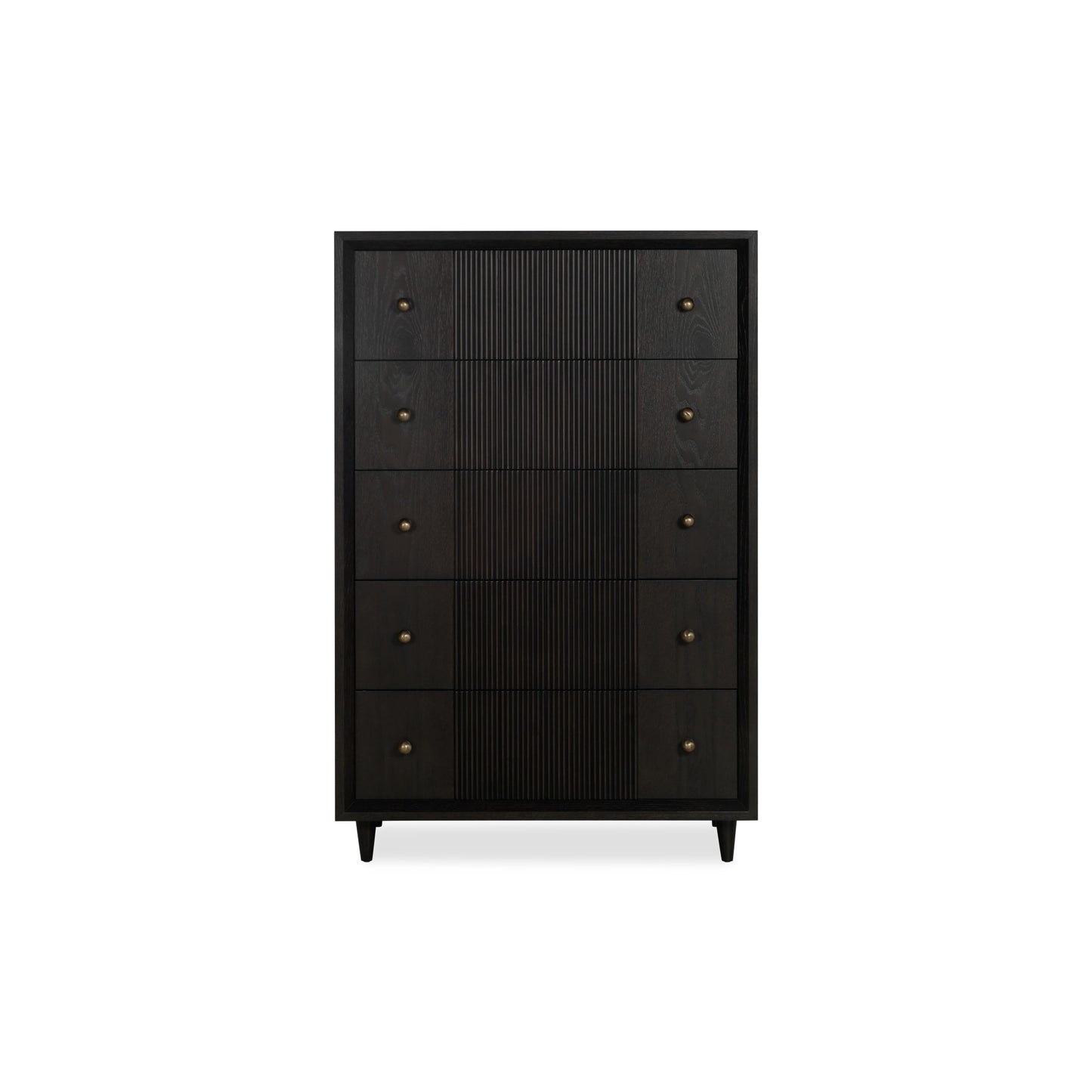 Modus Modus Modus Avedon Five Drawer Oak Wood Chest in Smokey Topaz