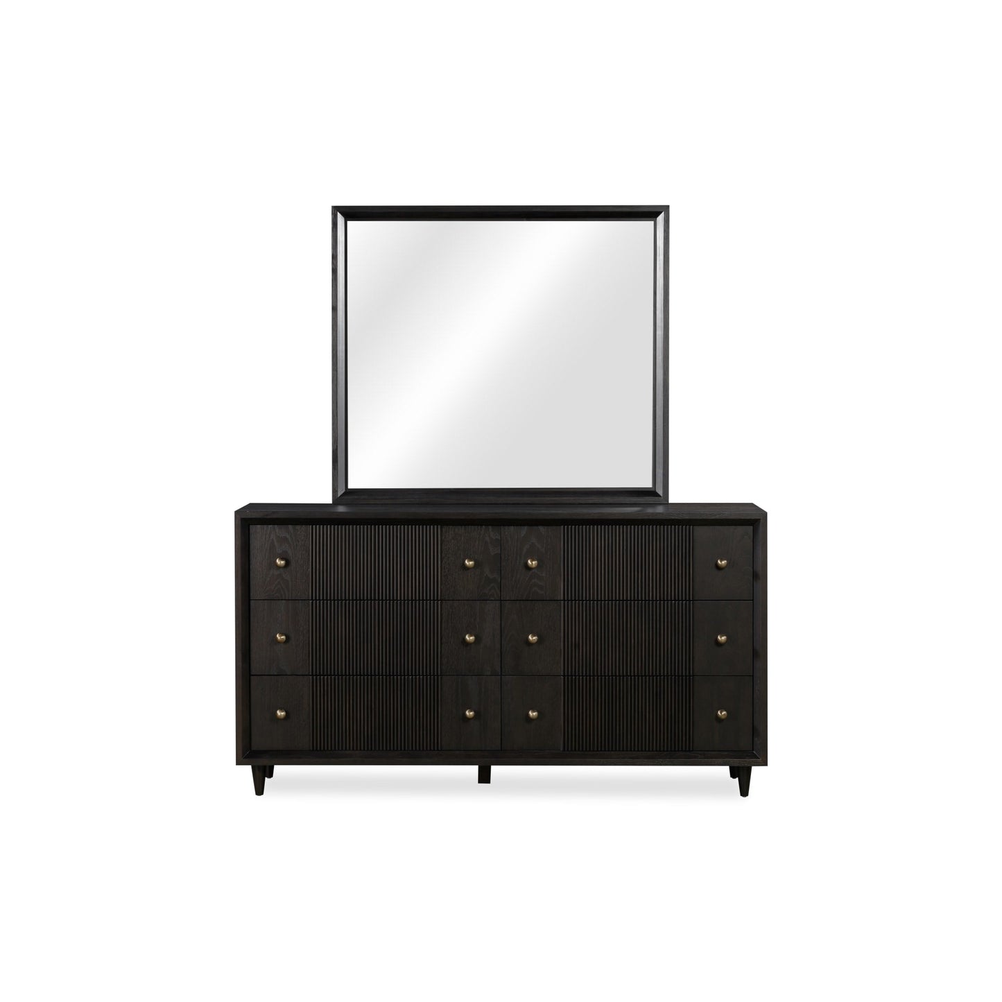 Modus Avedon Six Drawer Oak Wood Dresser in Smokey Topaz