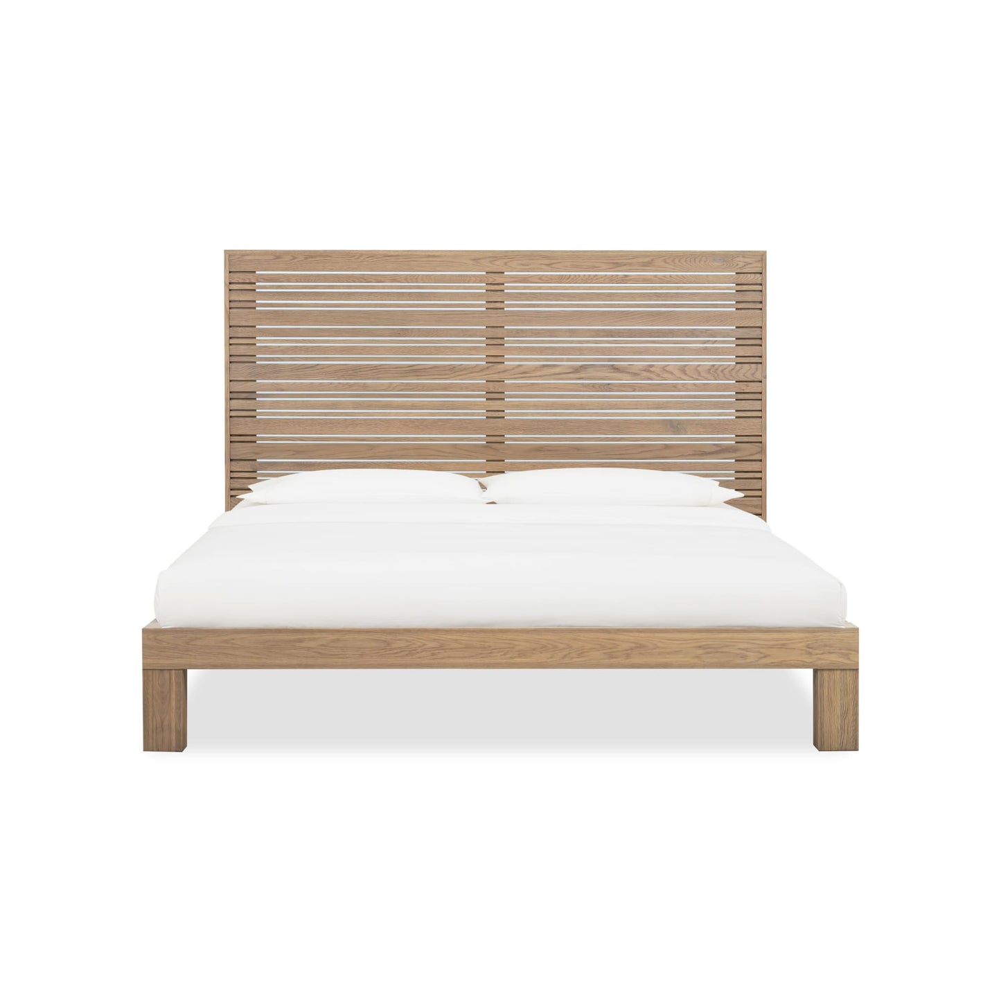 Modus Batten Solid Oak Slatted Platform Bed in Blonde