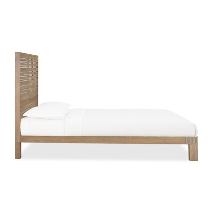 Modus Batten Solid Oak Slatted Platform Bed in Blonde