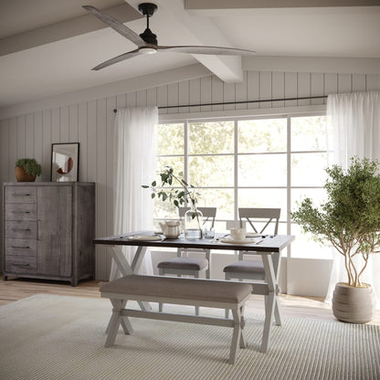 Modus Beauvoir Rectangular Wood Dining Table in Honey Buns