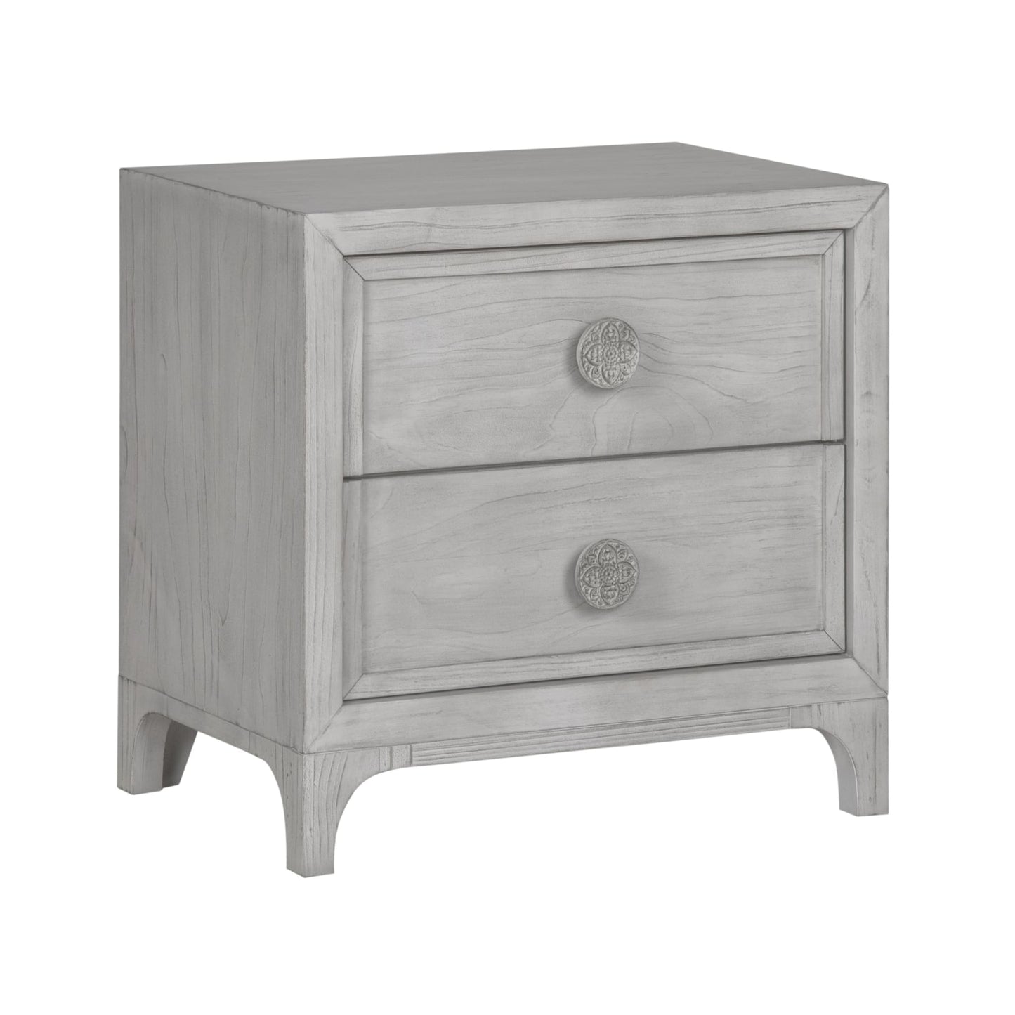 Modus Boho Chic Nighstand in Washed White