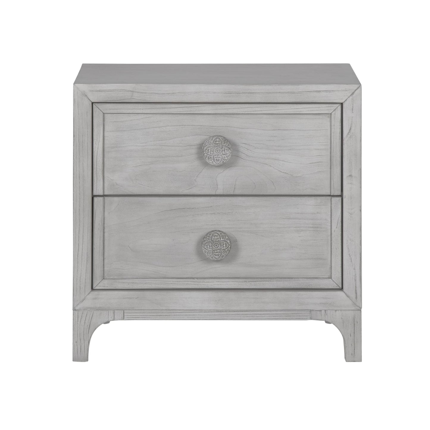 Modus Boho Chic Nighstand in Washed White