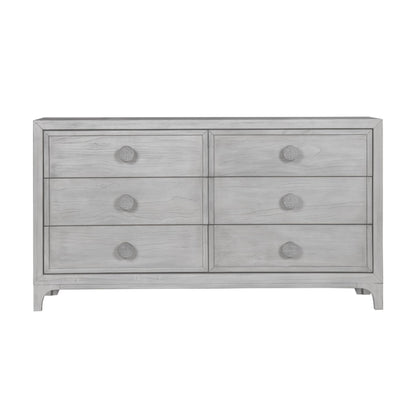 Modus Boho Chic Six-Drawer Dresser in Washed White