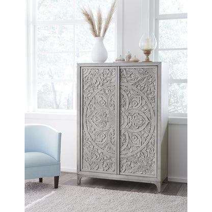 Modus Boho Chic Wardrobe Chest in Washed White