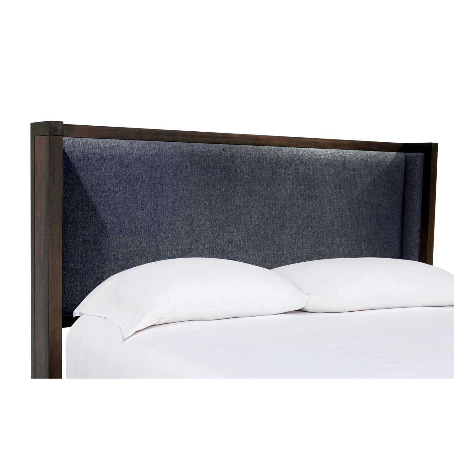 Modus Boracay Upholstered Wingback Storage Bed in Wild Oats Brown