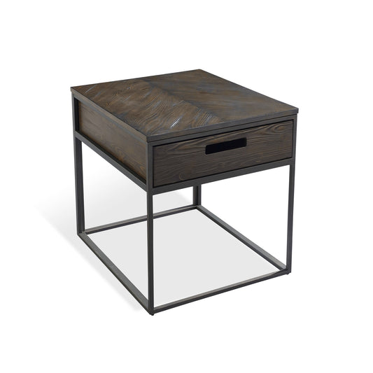 Modus Bradley One-Drawer End Table in Double Fudge