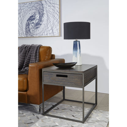 Modus Bradley One-Drawer End Table in Double Fudge