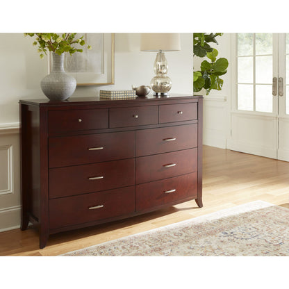 Modus Brighton Nine Drawer Dresser In Cinnamon