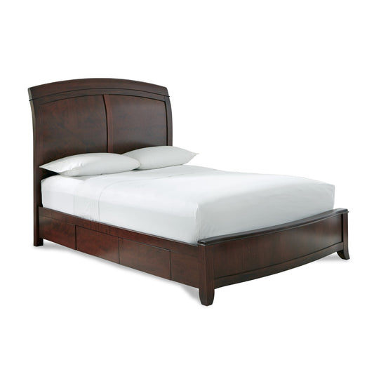 Modus Brighton Wood Storage Bed in Cinnamon