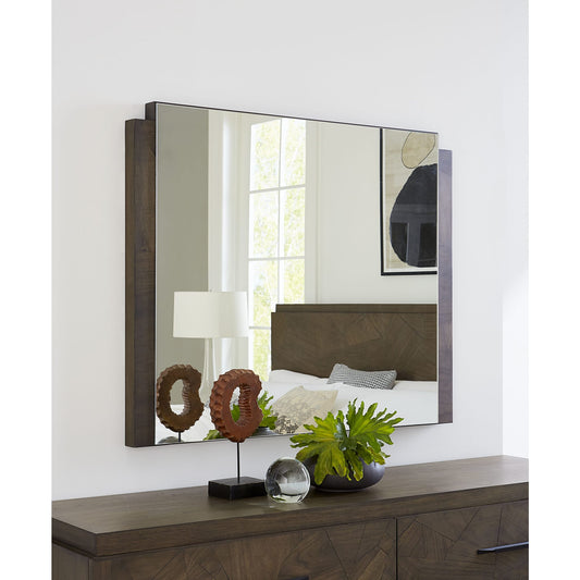 Modus Broderick Dresser Mirror in Wild Oats Brown