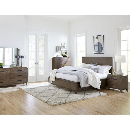 Modus Broderick Two-Drawer Nightstand in Wild Oats Brown