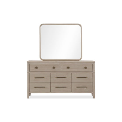 Modus Camden Eight Drawer Oak Wood Dresser in Chai