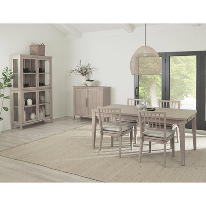 Modus Camden Four Door Shiplap Curio in Chai