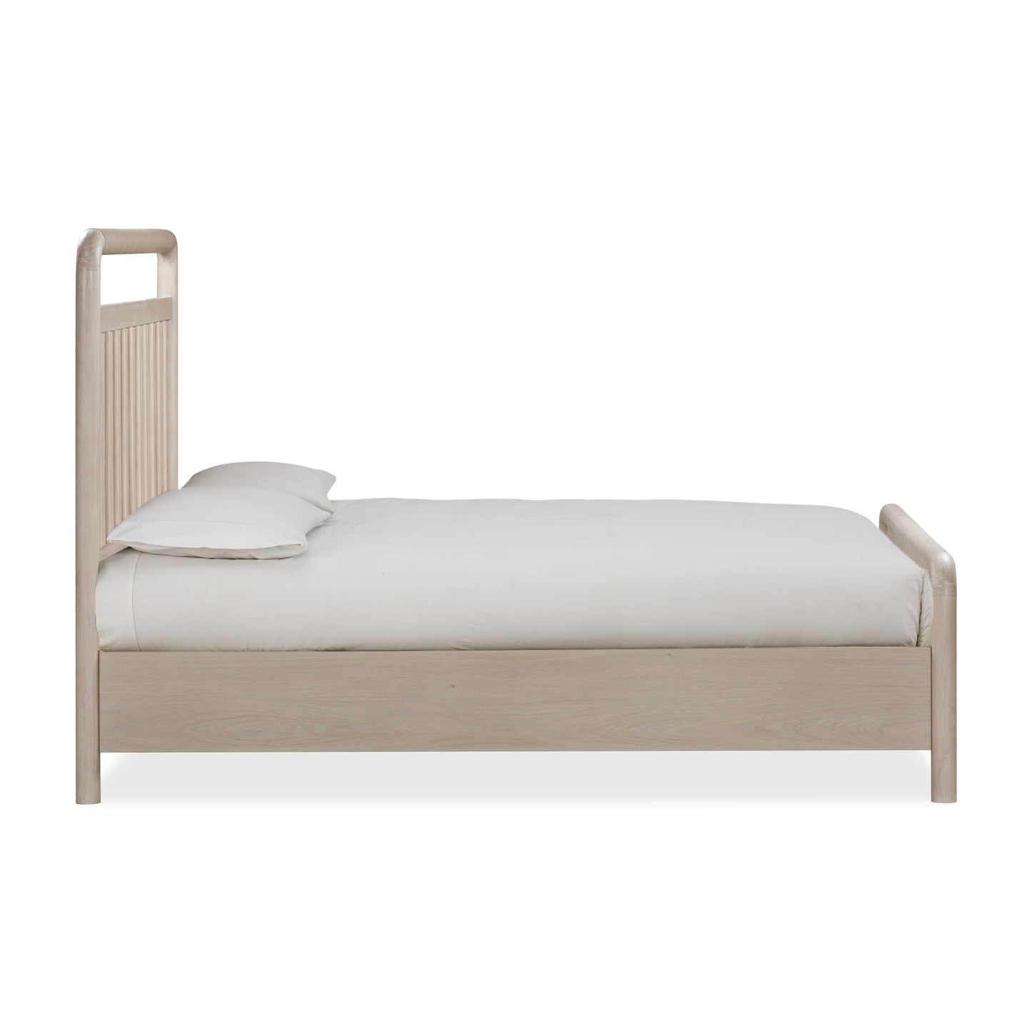 Modus Camden Shiplap Oak Wood Platform Bed in Chai