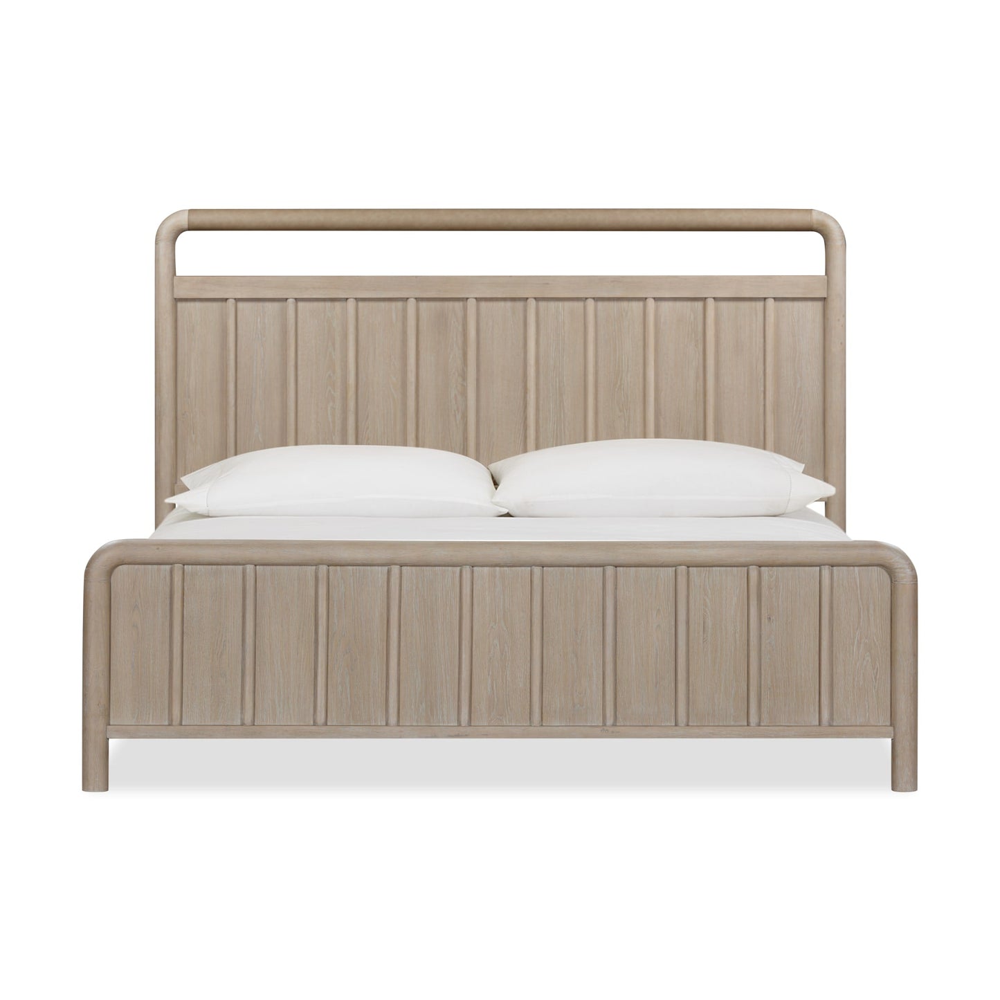 Modus Camden Shiplap Oak Wood Platform Bed in Chai