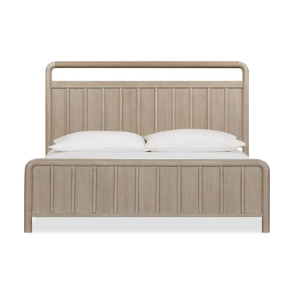 Modus Camden Shiplap Oak Wood Platform Bed in Chai