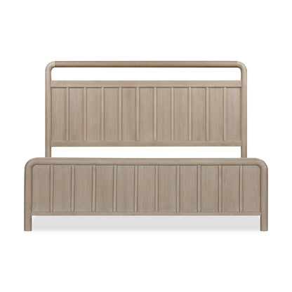 Modus Camden Shiplap Oak Wood Platform Bed in Chai