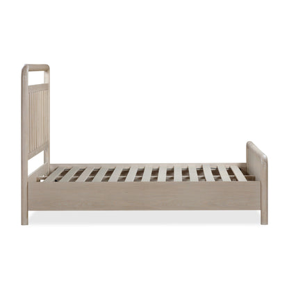 Modus Camden Shiplap Oak Wood Platform Bed in Chai
