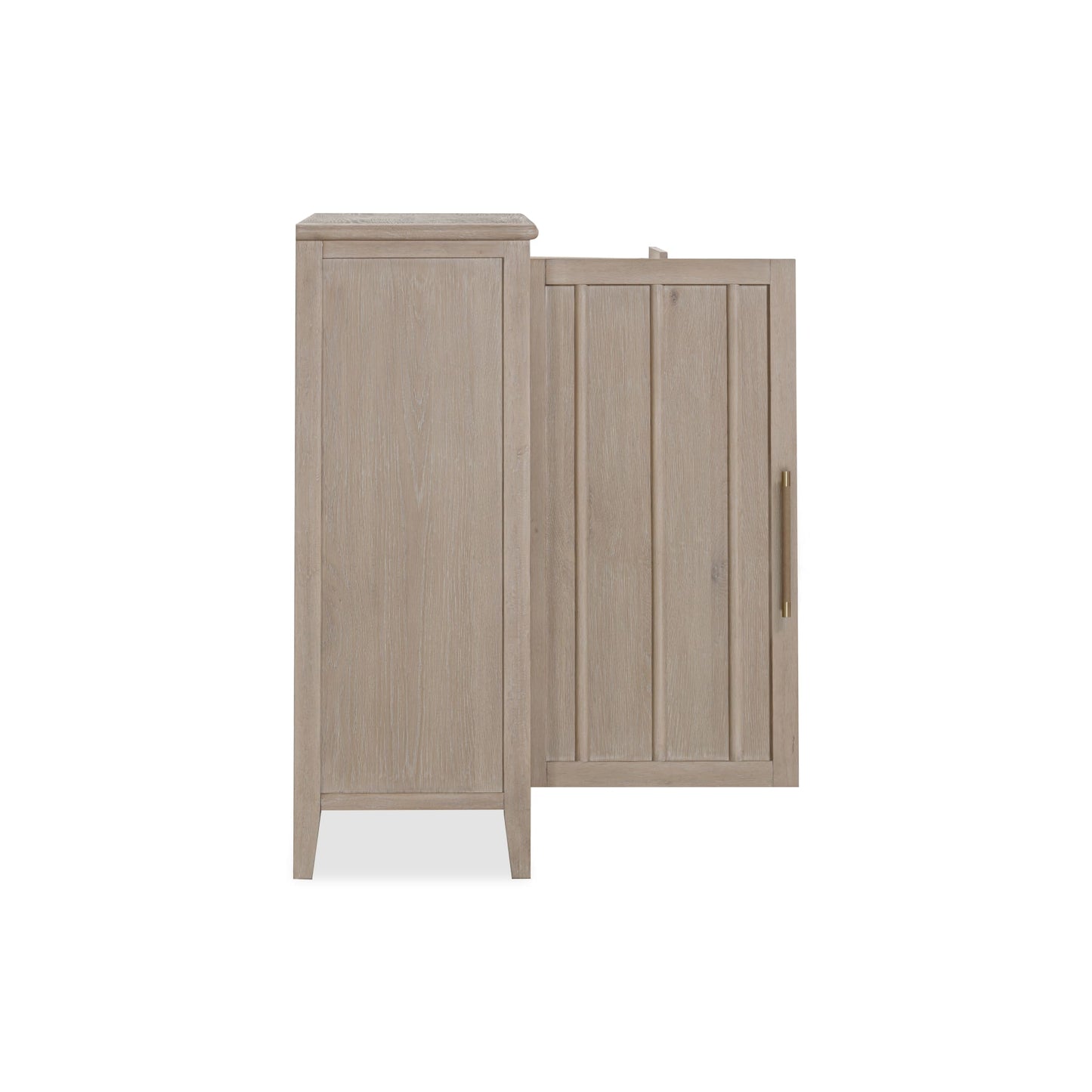 Modus Camden Six Drawer One Door Oak Wood Chest in Chai