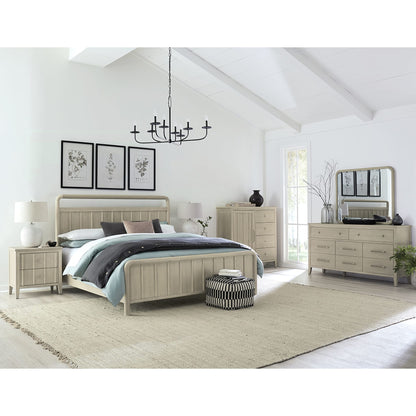 Modus Camden Six Drawer One Door Oak Wood Chest in Chai