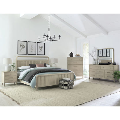 Modus Camden Three Drawer Oak Wood Nightstand in Chai