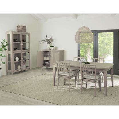 Modus Camden Two Door Two Drawer Bar Cabinet with Stemware Rack and Wine Rack in Chai