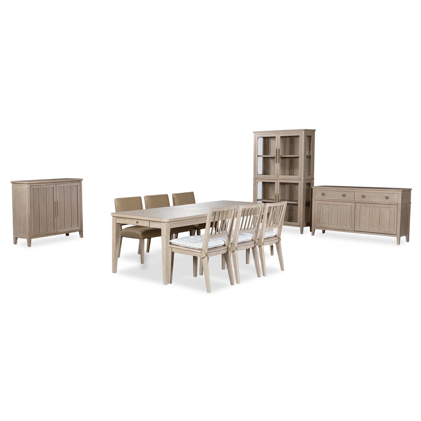 Modus Camden Two Drawer Extendable Dining Table in Chai