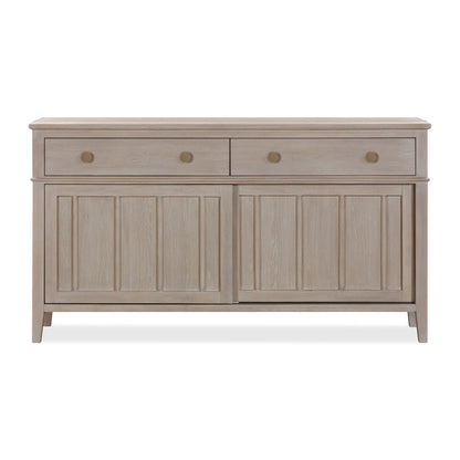 Modus Camden Two Drawer Two Door Oak Wood Sideboard in Chai