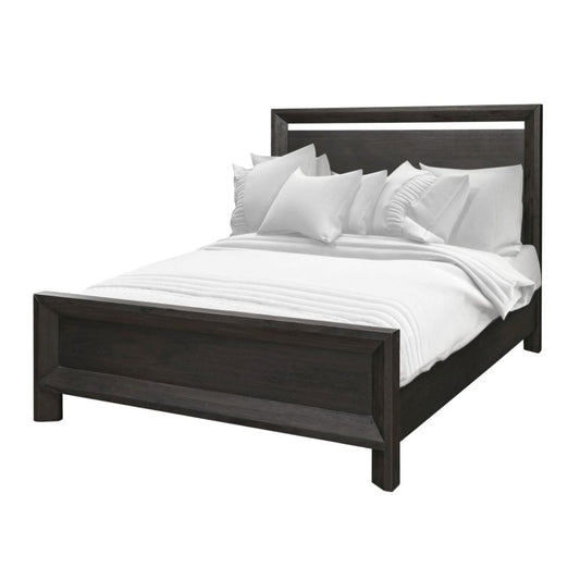 Modus Chloe Wood Panel Bed in Basalt Grey