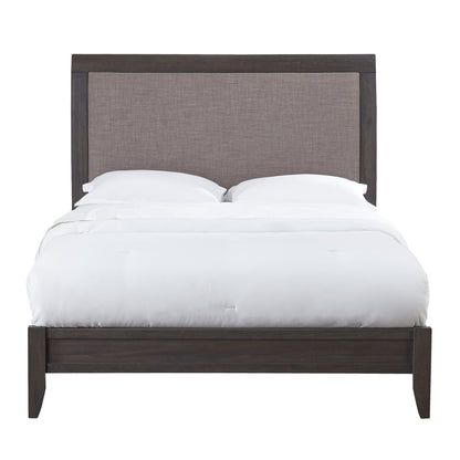 Modus City II Upholstered Sleigh Bed in Basalt Gray