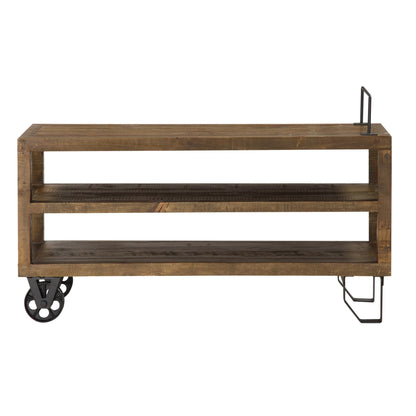Modus Coalburn Reclaimed Wood Media Console in Russett Brown