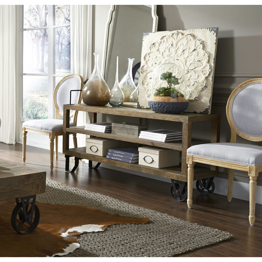 Modus Coalburn Reclaimed Wood Media Console in Russett Brown