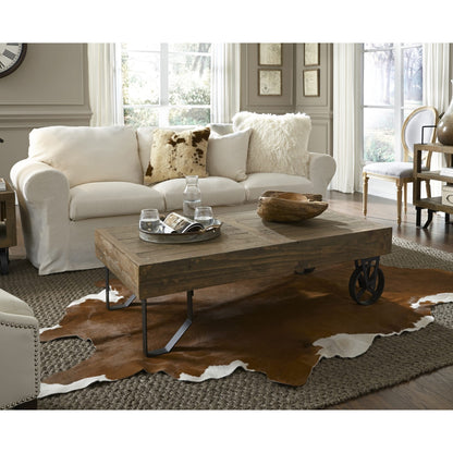Modus Modus Coalburn Reclaimed Wood Rectangular Coffee Table in Russett Brown