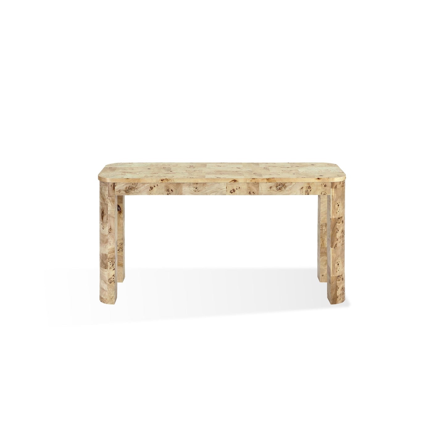 Modus Cosmo Mappa Burl Console Table in Amber Kiss