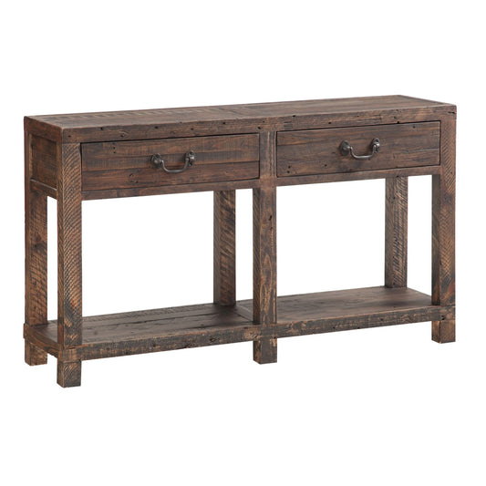 Modus Craster Reclaimed Wood Console Table in Smoky Taupe