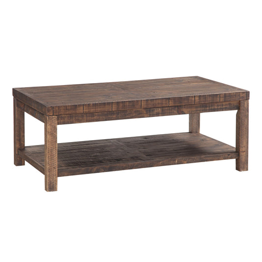 Modus Modus Craster Reclaimed Wood Rectangular Coffee Table in Smoky Taupe