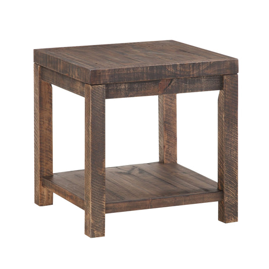 Modus Craster Reclaimed Wood Square Side Table in Smoky Taupe