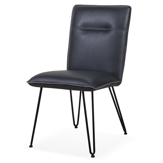 Modus Demi Hairpin Leg Modern Dining Chair in Cobalt