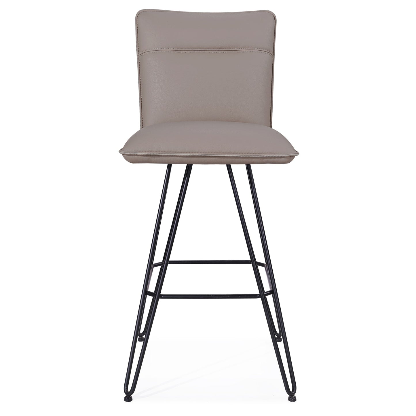 Modus Demi Hairpin Leg Swivel Bar Stool in Taupe