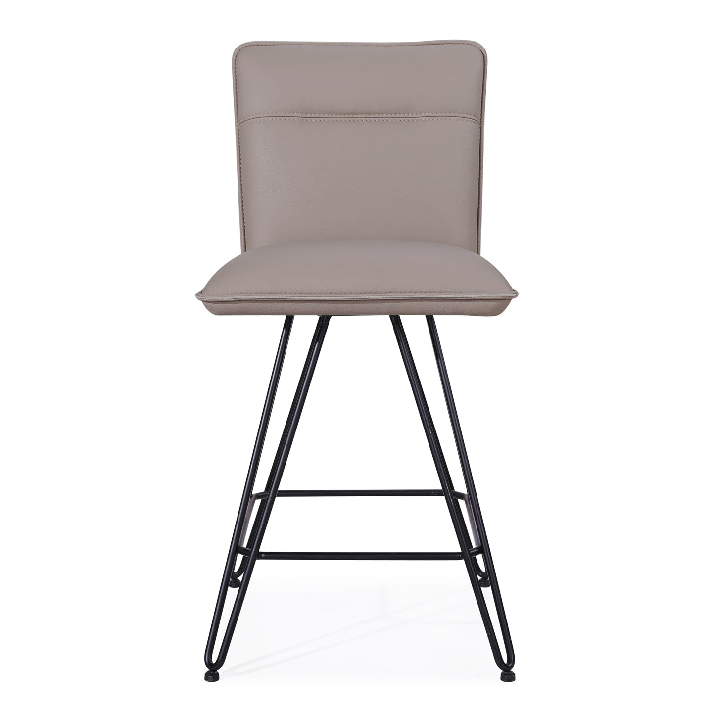 Modus Demi Hairpin Leg Swivel Counter Stool in Taupe