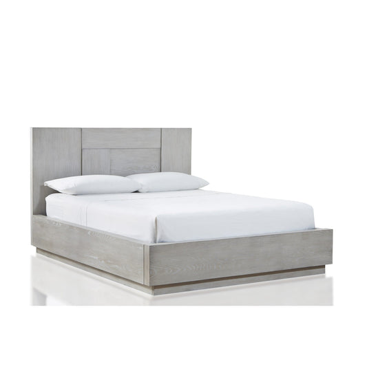 Modus Destination Wood Panel Bed in Cotton Grey