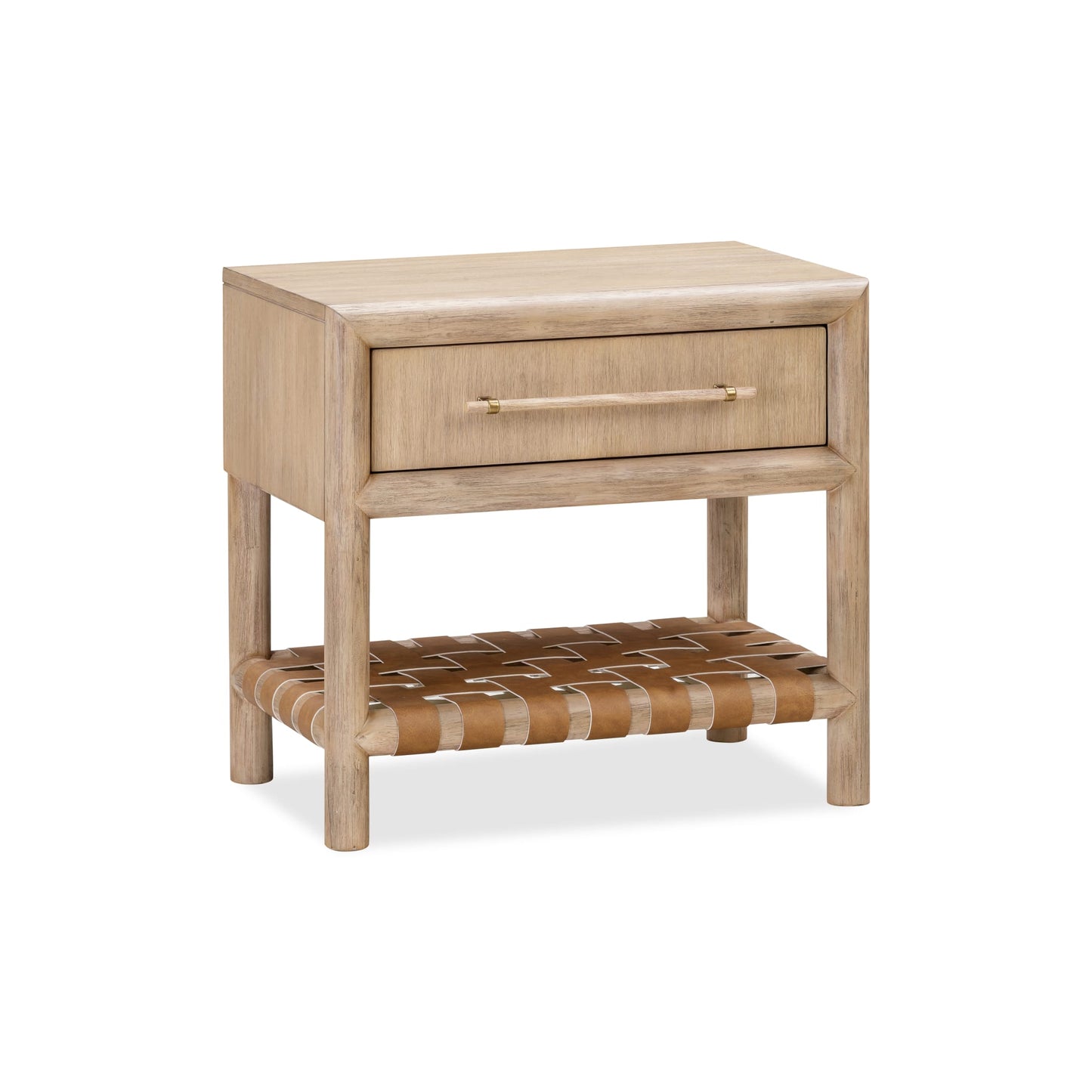 Modus Dorsey One Drawer USB-charging Nightstand in Granola