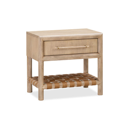 Modus Dorsey One Drawer USB-charging Nightstand in Granola