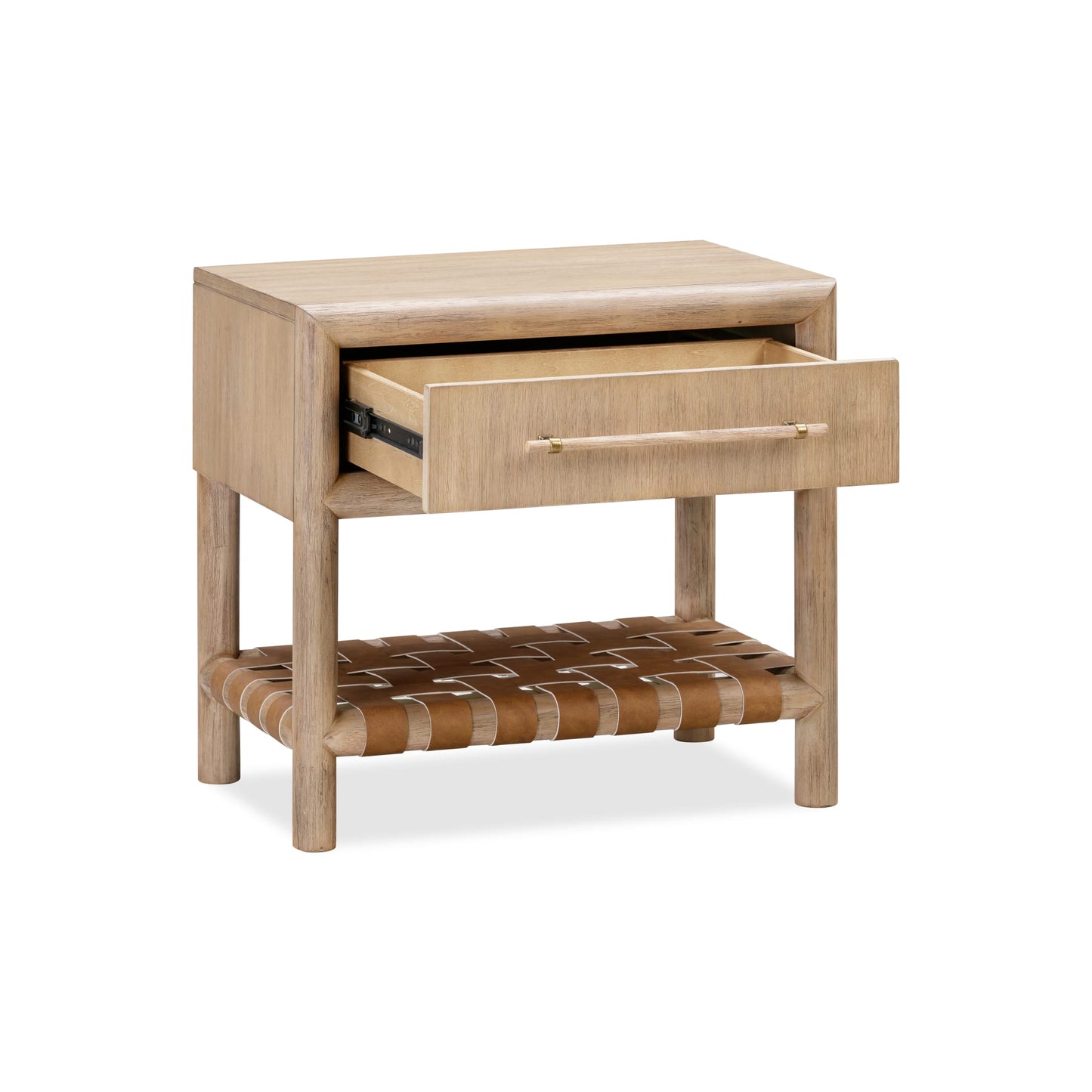 Modus Dorsey One Drawer USB-charging Nightstand in Granola