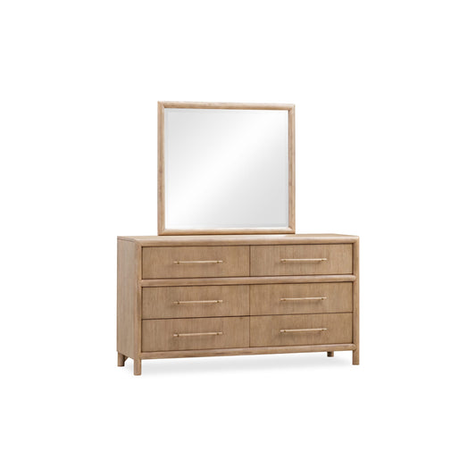 Modus Dorsey Six Drawer Dresser in Granola